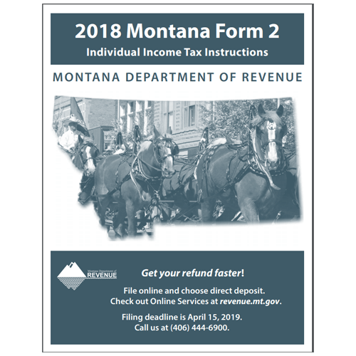 Montana Individual Income Tax Return Form 2 Available in My Revenue