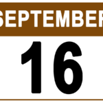 September 16 Calendar Icon