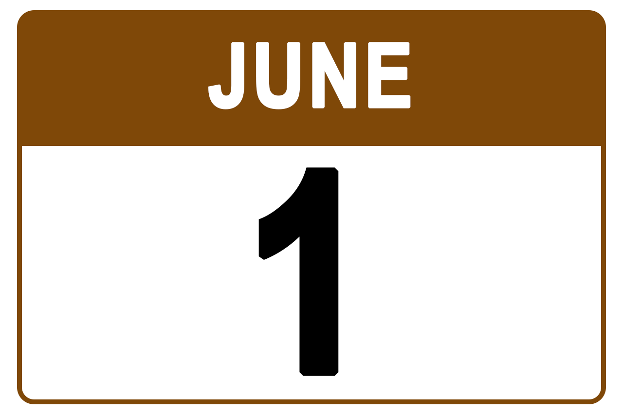 June 1