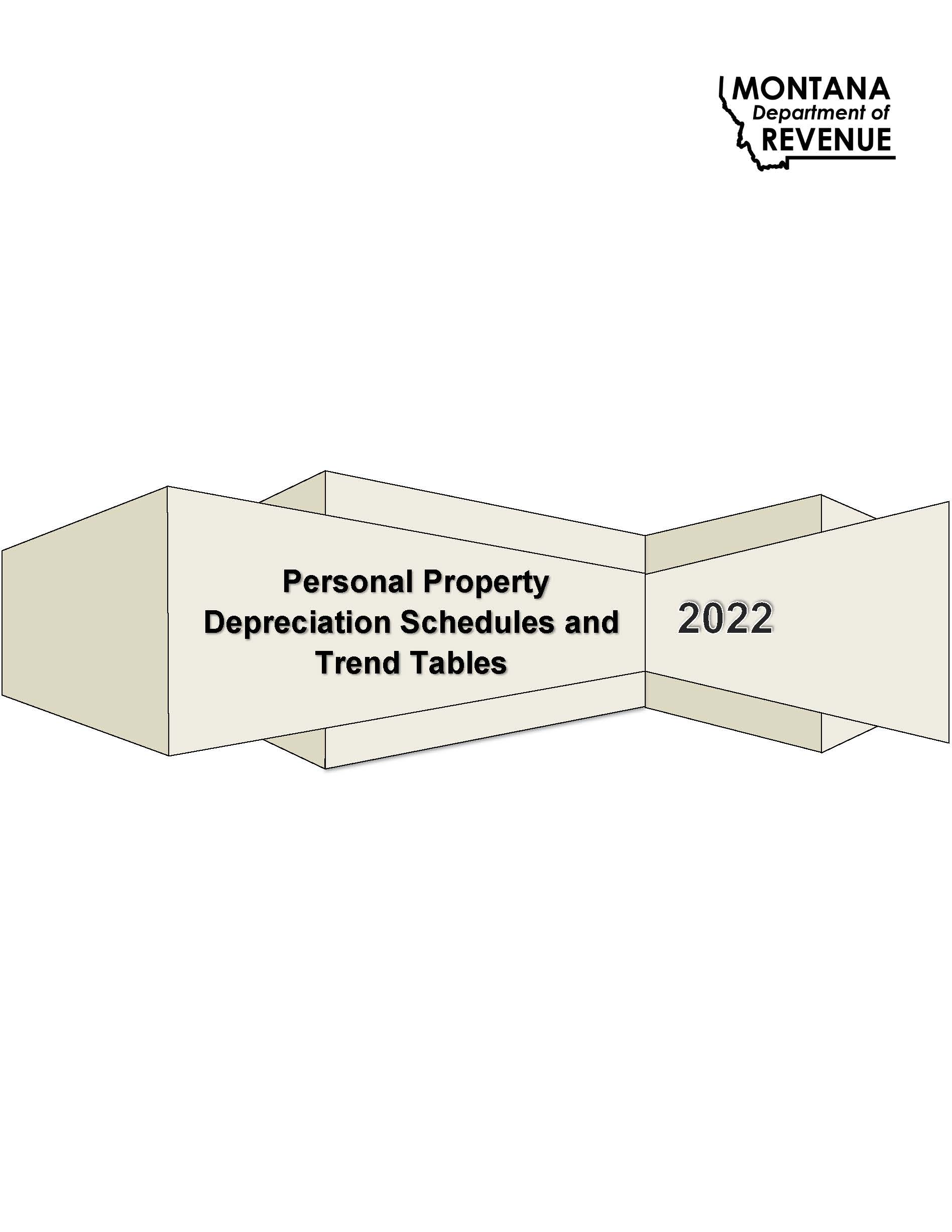 2022 Personal Property Depreciation Schedules and Trend Tables Cover