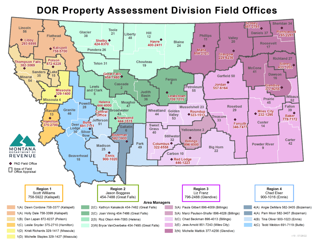 Field Office Locations - Montana Department of Revenue