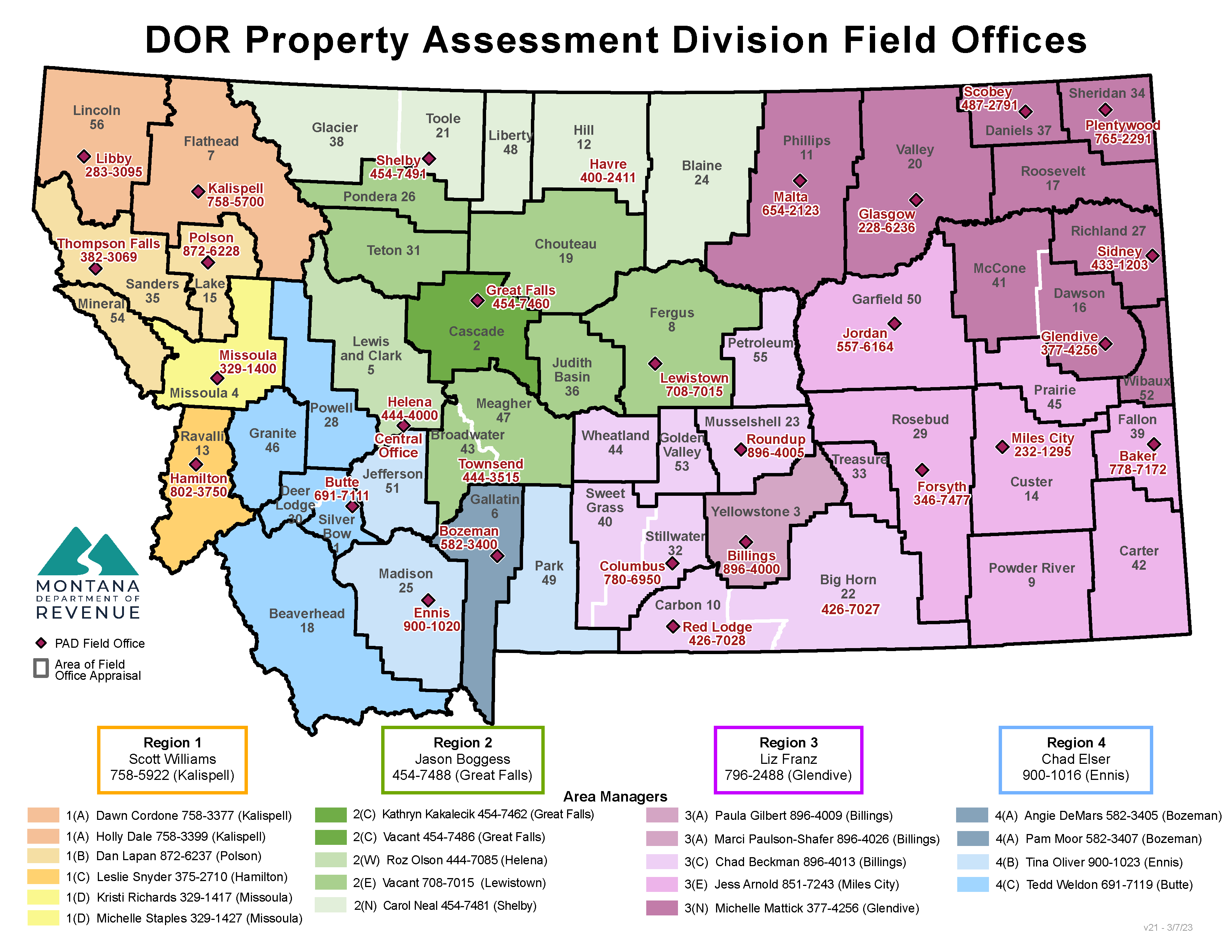 Field Office Locations - Montana Department of Revenue