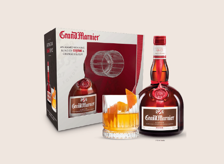 24 GRAND MARNIER W/2 GLENCAIRN GLASSES