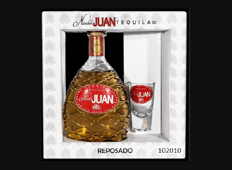 24 NUMBER JUAN REPOSADO/SHOT GLASS