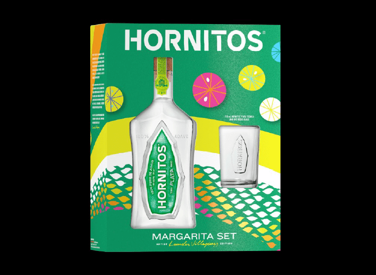 24 SAUZA HORNITOS PLATA W/2 ROCK GLASSES