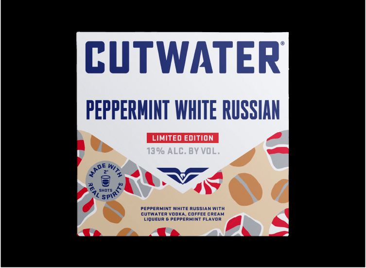 24 CUTWATER PEPPERMT WHT RUSSIAN 4P355ML