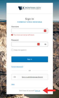 Screenshot of Okta Account Sign-up Form