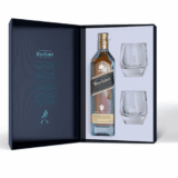 25 JOHNNIE WALKER BLUE W/2 GLASSES